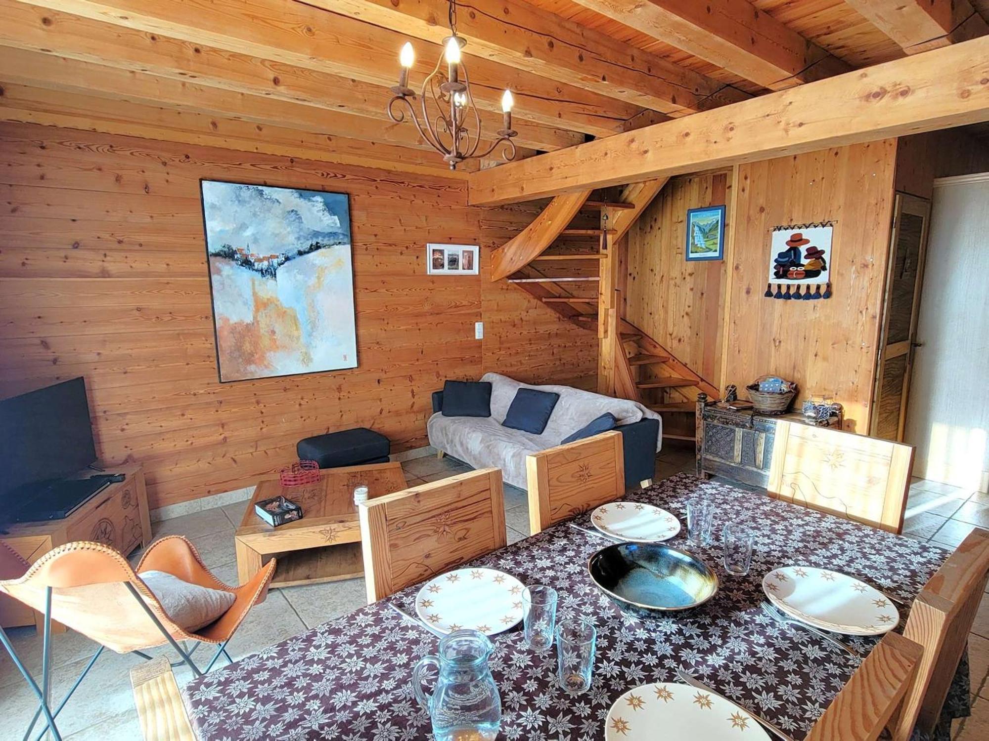 6 Pers Avec Spa, Terrasse Plein Sud A - Fr-1-393-22 Chalet